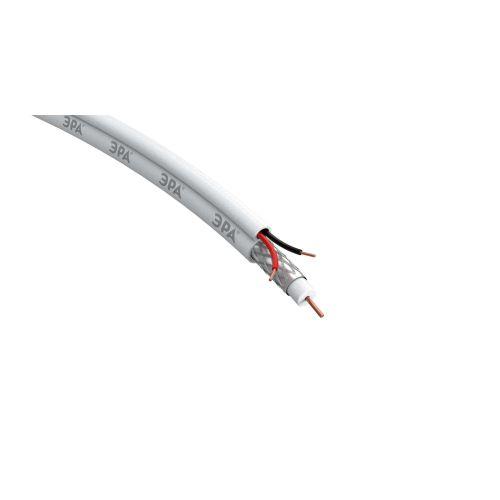 Кабель для аналогового видеонаблюдения KK-0.5-PVC ККСВ-2х0.5мм 200м бел. Эра Б0052740