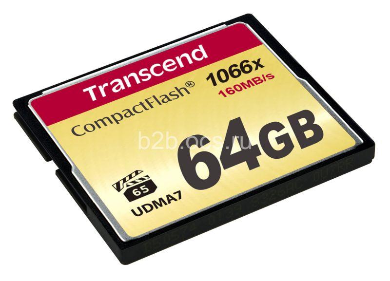 Карта памяти TS64GCF1000 64GB CompactFlash 1000x Transcend 1000501856