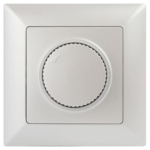 Светорегулятор Solo 4-401-06 поворотный 600Вт 230В IP20 СУ перламутр Intro Б0053710