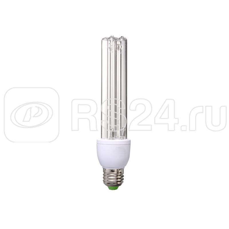 Лампа бактерицидная ультрафиолетовая ESL-PLD-15/UVCB/E27/CL спектр UVC 253.7нм картон Uniel UL-00007270