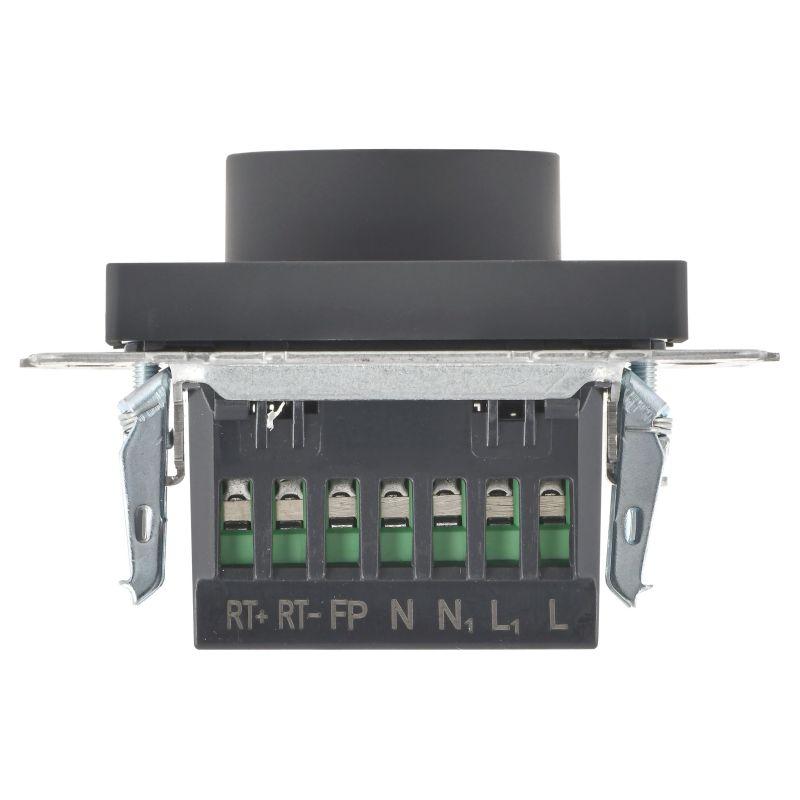 Термостат электронный с индик. BRITE СП IP20 ТС10-1-БрГ механизм графит IEK BR-RT11-K53