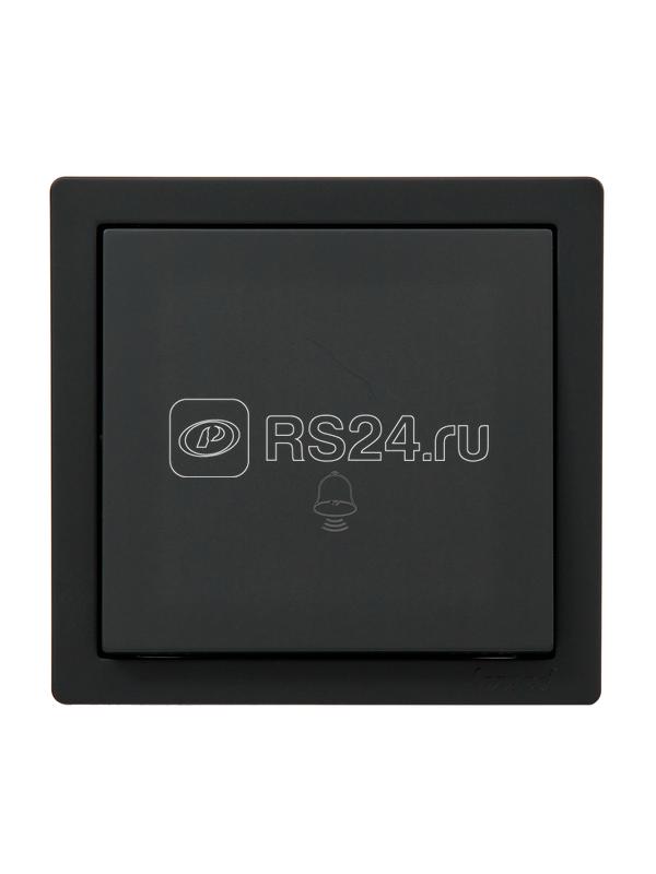 Кнопка звонка LETO черн. бархат LEZARD 752-4200-103