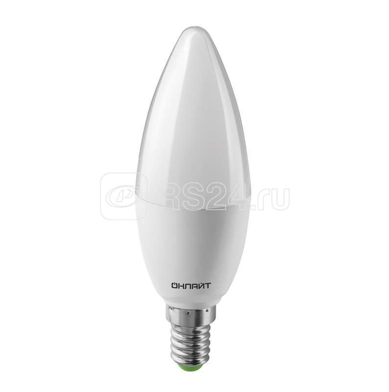 Лампа светодиодная 61 958 OLL-C37-10-230-6.5K-E14-FR 10Вт ОНЛАЙТ 61958