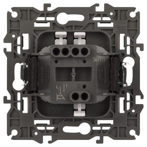 Кнопка Elegance 250В 10АХ титан 14-1111-16 Эра Б0065812