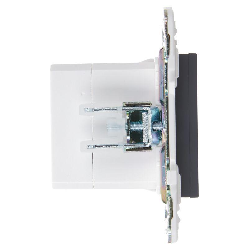 Розетка USB A+A 3.1А SKANDY SK-R15T титан IEK SK-U21-D31-K48