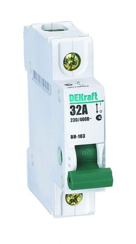 Выключатель-разъединитель 1п 63А ВН-103 DEKraft 17052DEK