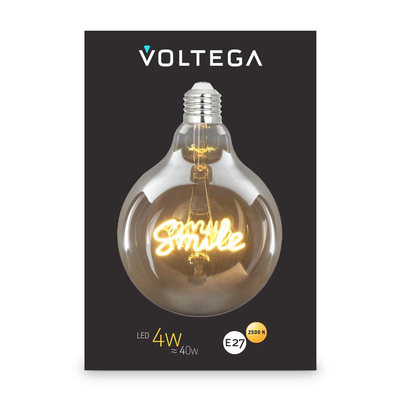 Лампа светодиодная филаментная Loft 271 G125 4Вт 2500К E27 Voltega 8553