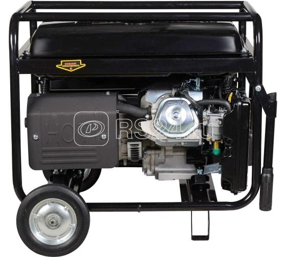 Бензогенератор DY6500LX 1ф 5000Вт ручной стартер с колесами с аккумулятором HUTER 64/1/15