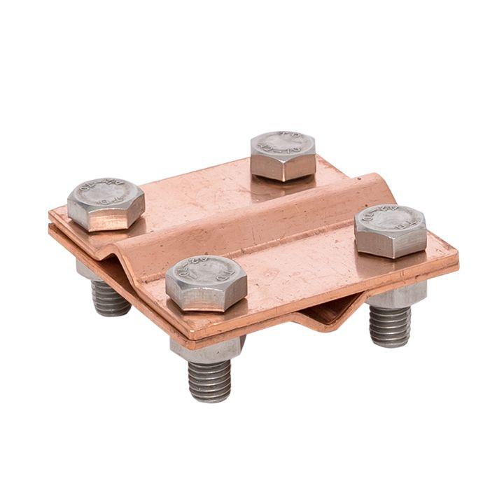 Зажим крестовидный прут-прут (пластина 57х57мм) Cu PROxima EKF lp-g3109-cu