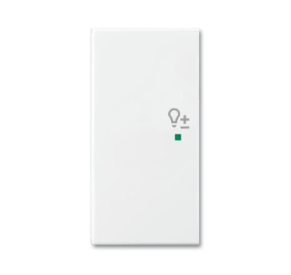 Клавиша двойная левая SRD-2-L-94 free@home светорегулятор Basic 55 альп. бел. ABB 2CKA006220A0678