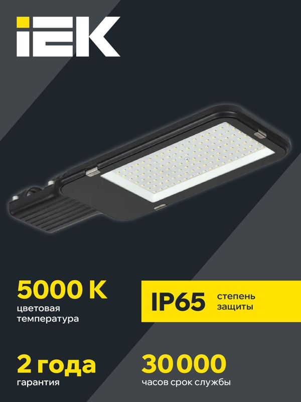 Светильник светодиодный ДКУ 1013-100Д 5000К IP65 уличный консольный IEK LDKU1-1013-100-5000-K03