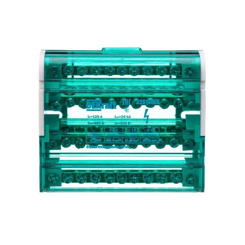 Кросс-модуль ШН-103 на DIN-рейку 4х11 групп 125А DEKraft 32018DEK