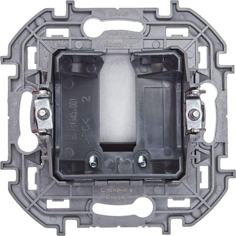 Вывод кабеля Inspiria с зажимом для крепления антрацит IEK 673893