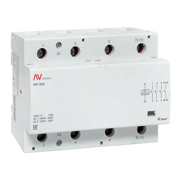 Контактор модульный КМ 100А 4NO 230В AC (6 мод.) AVERES EKF km-av-6-100-40-230V