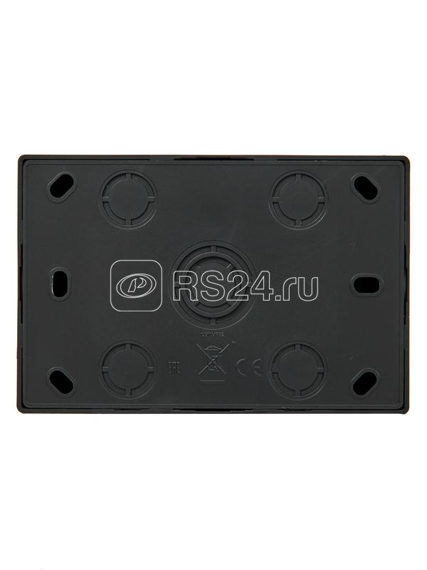 Розетка 2-мест. с заземл. LETO закрытый корпус ПБТ черн. бархат LEZARD 752-4200-127B