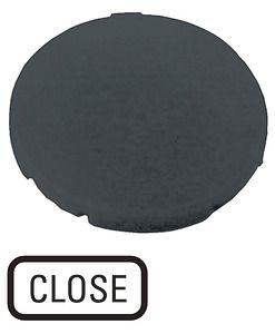 Шильдик кнопочный плоский "ЗАКРЫТЬ" M22-XD-S-GB2 черн. EATON 218198