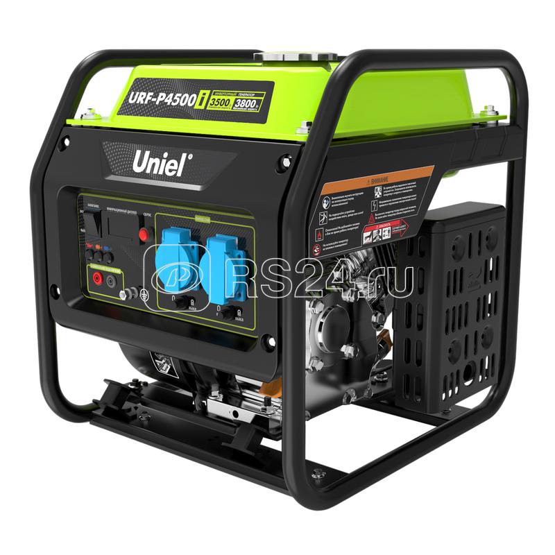 Генератор бензиновый инверторный на раме URF-P4500i 1ф макс. мощность 3.8кВт ручной стартер TM Uniel UL-00012855