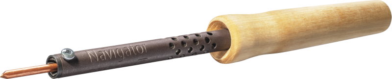 Паяльник 80 692 NSE-Pes01-65W-СP (дерево; клин прямой) Navigator 80692