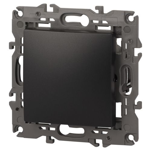 Выключатель 1-кл. СП Elegance 14-1101-05 10А IP20 250В 10AX механизм антрацит Эра Б0034212