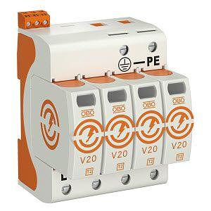 Устройство защиты от импульсных перенапр. УЗИП 385В SurgeController V20-4+FS-385 4 пол. OBO 5095304