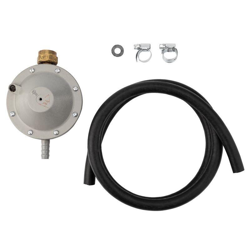 Комплект для подключения газового гриля с регулятором давления РДСГ 1-1.2 под шланг внутр. d9мм Rexant 12-0097-8