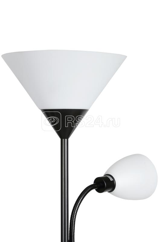 Светильник напольный ЛИЛИЯ/торшер два плафона d245мм е27 d100мм е14 40Вт 220В ЛОН Е27 без лампы черн. Трансвит 49272