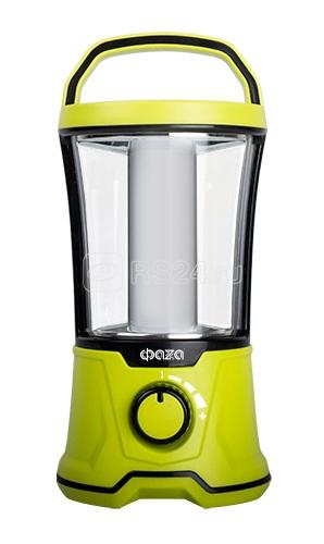 Фонарь аккумуляторный кемпинговый AccuF5-L20W-gn 40SMD 0.5Вт 440лм 2 режима: 100проц. 2ч/10проц. 13ч аккум. 2А.ч индикатор зарядки диммер зел. ФАZА 5015883