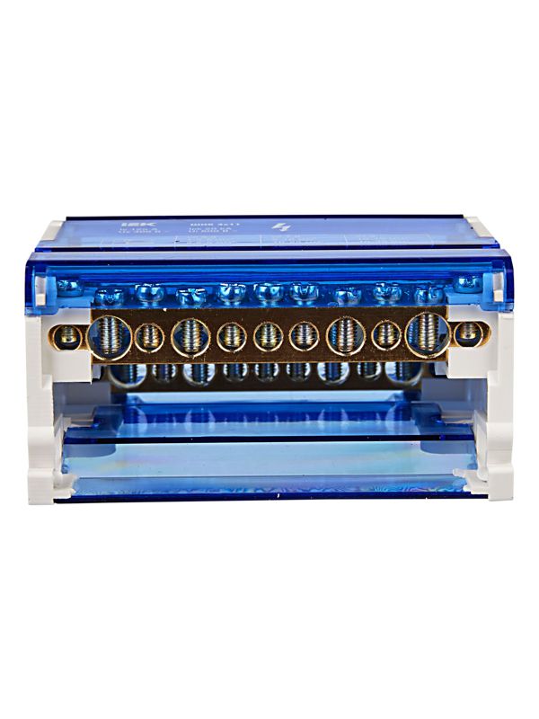 Шина на DIN-рейку в корпусе (кросс-модуль) ШНК 4х11 3L+PEN IEK YND10-4-11-125