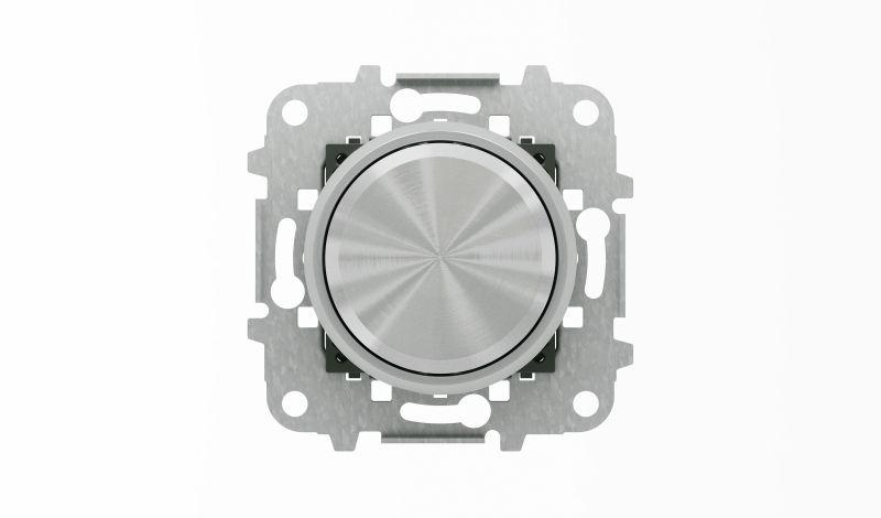 Механизм светорегулятора электронного поворотного SKY Moon для люминенсцентн. ламп 700Вт 0/1-10В 50мА кольцо хром ABB 2CLA866090A1401