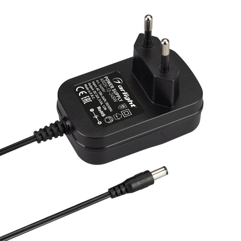 Блок питания ARDV-12-24BW (24В 0.5А 12Вт) (адаптер) Arlight 040951 Блок питания ARDV-12-24BW (24В 0.5А 12Вт) (адаптер) Arlight 040951