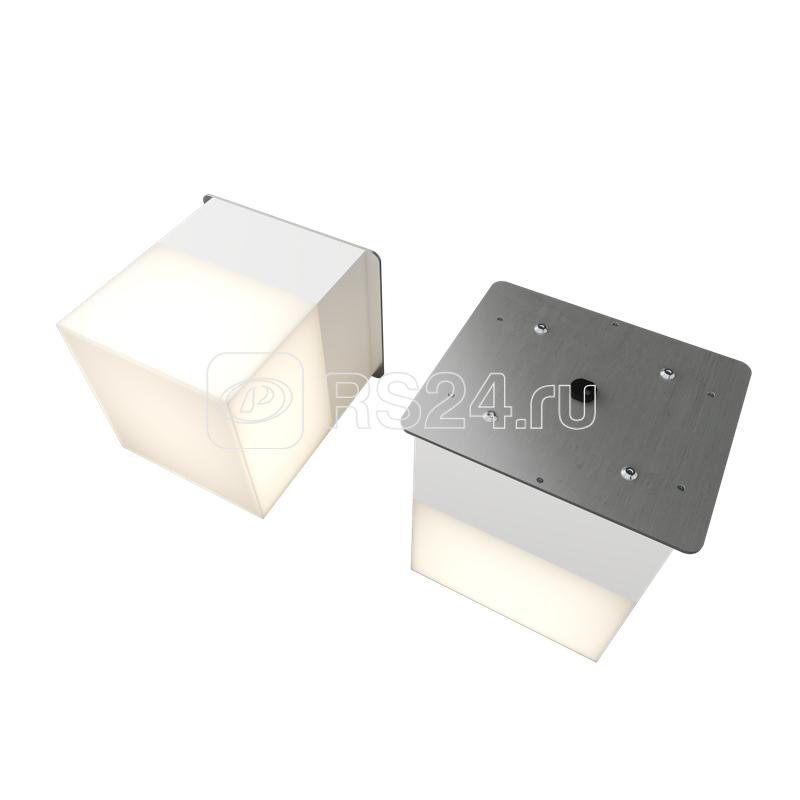 Светильник светодиодный RVE-LBX-LUMO60-PLAZA10010-2-GR квадрат грильято 2шт 90х90х100мм 16Вт встраиваемый 4000К бел. RVElektro RVE00003300