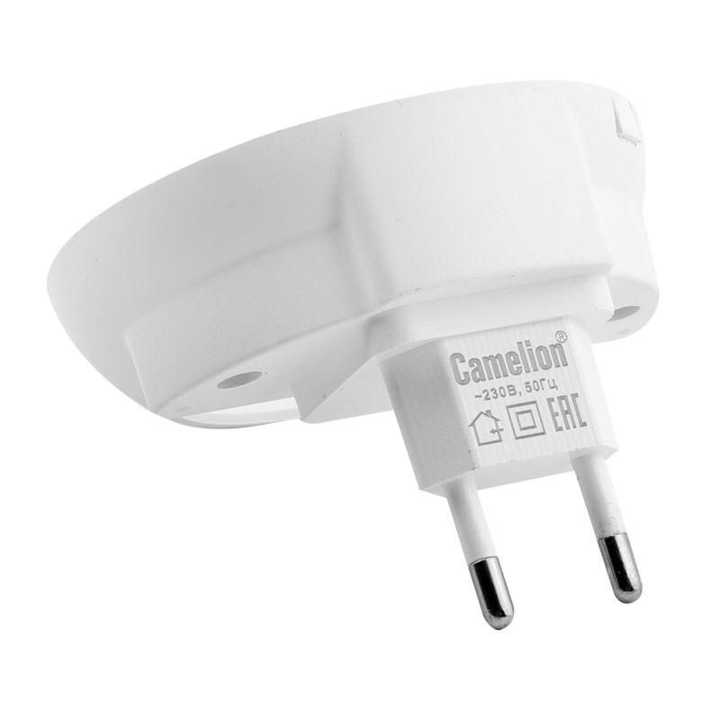 Светильник светодиодный ночник LED с фотосенсором 220В NL-265 Camelion 15383