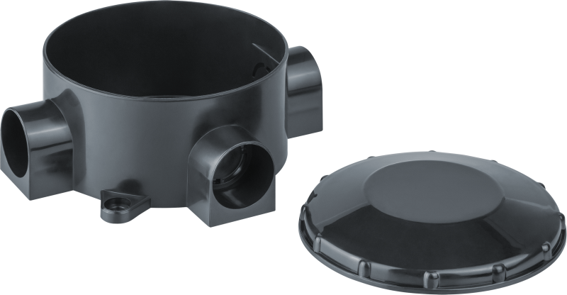 Коробка распаячная 93 760 NSS-DB-70-35-BL открытого монтажа трехрожковая черн. Navigator 93760