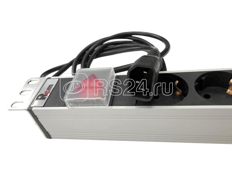 Блок розеток Rem-10 с выкл. 12 IEC 60320 C13 10А алюм. 19дюйм шнур 1.8м IEC 60320 C14 R-10-12C13-V-440-1.8 Rem 1826450