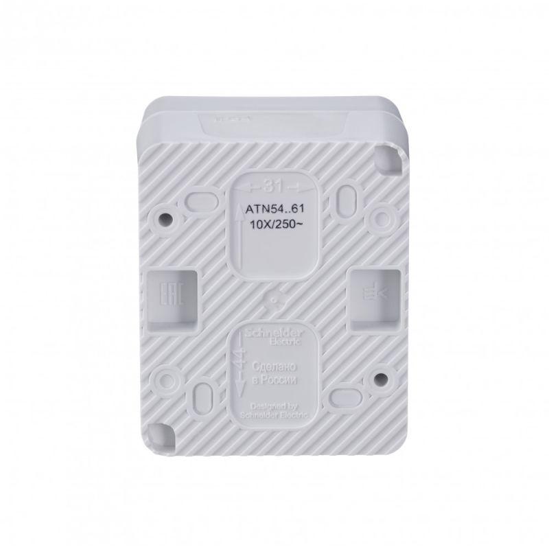 Переключатель проходной 1-кл. ОП AtlasDesign PROFI IP54 10AX бел. SE ATN540161