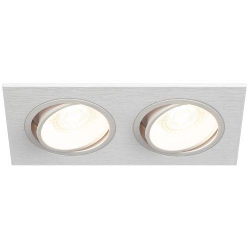 Светильник встраиваемый декоративный KL90-2 WH MR16/GU5.3 бел. пластик. Эра Б0054371