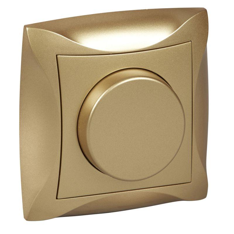 Светорегулятор СП 300Вт Дуэт поворот. шампань SchE WDE000434