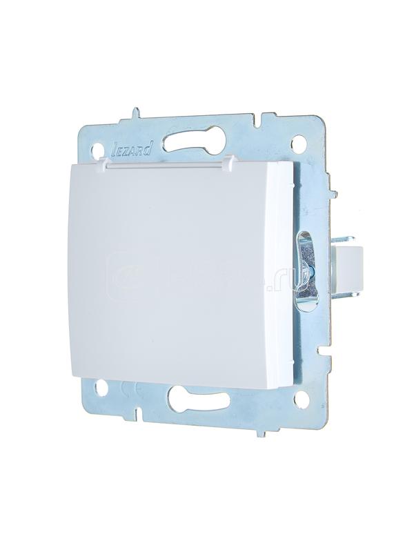 Розетка 1-м СП ASTI 16А IP20 с заземл. с крышкой термопласт механизм бел. LEZARD 7081-0288-123В