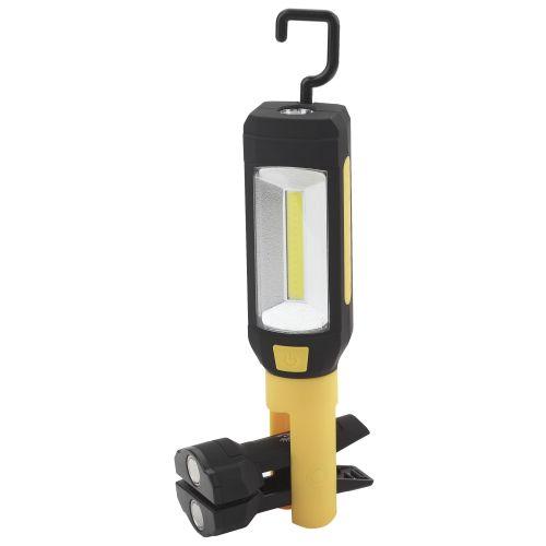 Фонарь RB-801 рабочий "Практик" 6Вт COB+4Вт 3хAAA магнит крючок прищепка 720гр блист. ЭРА Б0027823