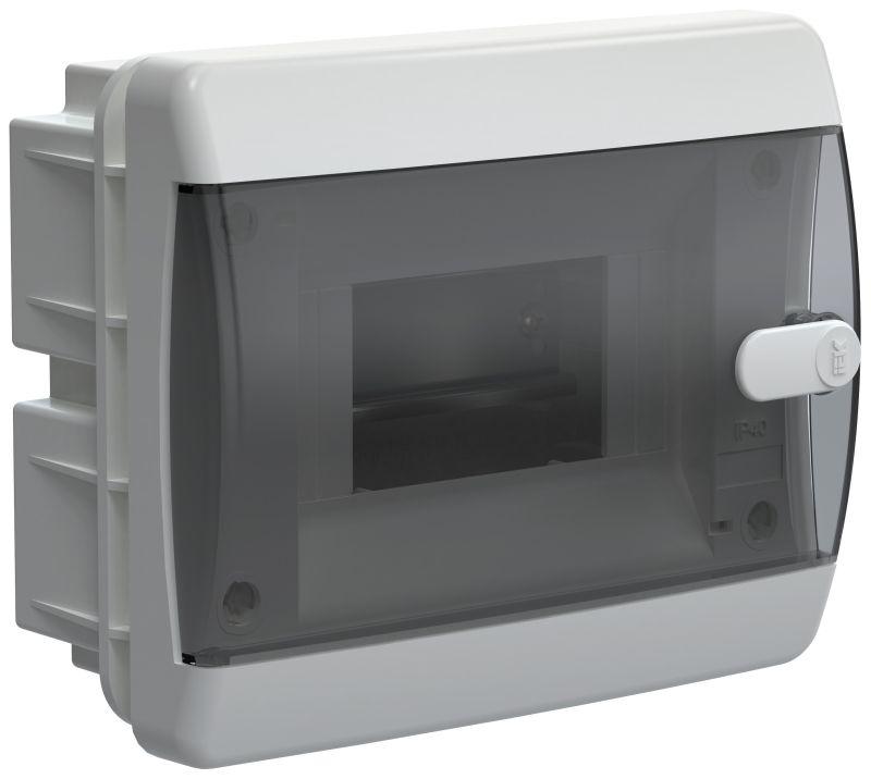 Корпус ЩРВ-П-6 UNION Compact IP41 черн. прозр. дверь пластик. IEK UIC-KP12-V-06-41-K01