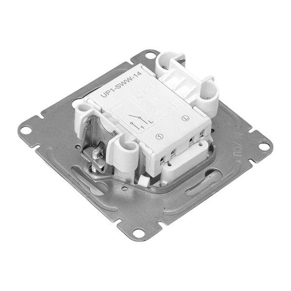 Выключатель 1-кл. СП Эпика с подсветкой механизм бел. EKF UP1-SWW-14