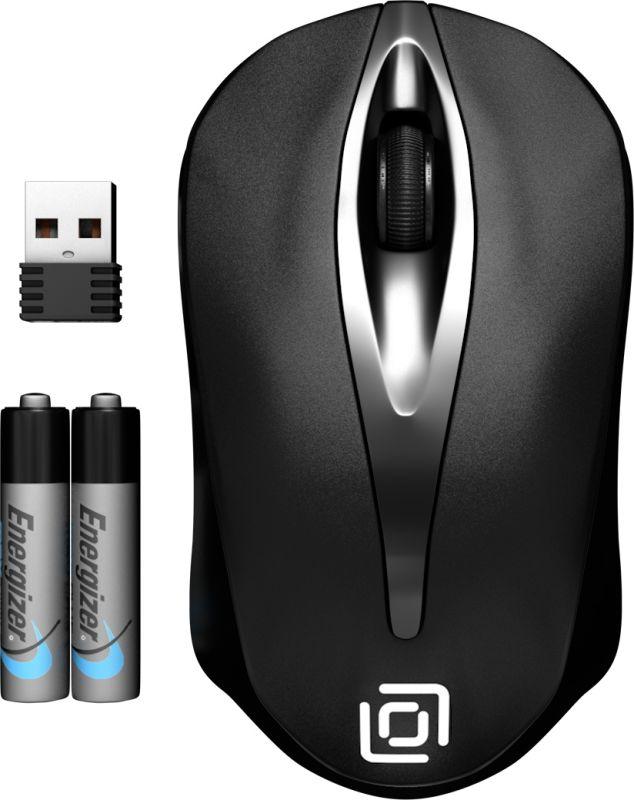 Мышь 675MW черн. оптическая 800dpi беспроводная USB 2but 675MW ОКЛИК 1025915