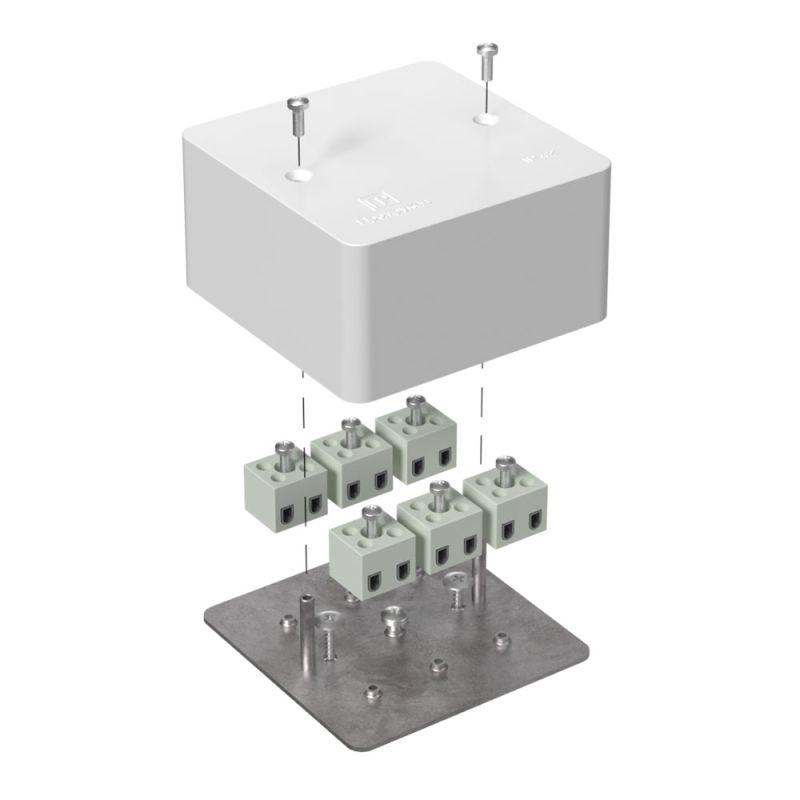 Коробка огнестойкая для кабель-канала 40-0460-FR2.5-12 Е15-Е120 85х85х45 Промрукав 40-0460-FR2.5-12
