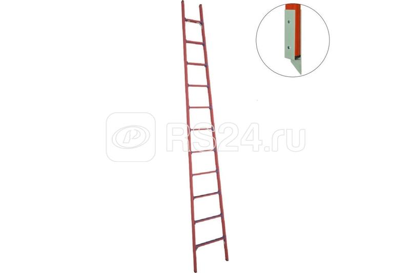Лестница приставная диэлектрическая ЛСПД-4.0 Евро МГ стеклопластик. Антиток Д471568