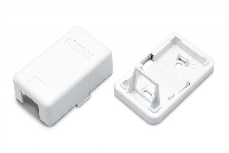 Корпус настенной розетки для установки 1-ой вставки типа Keystone Jack SBB3-1-WH бел. Hyperline 441126