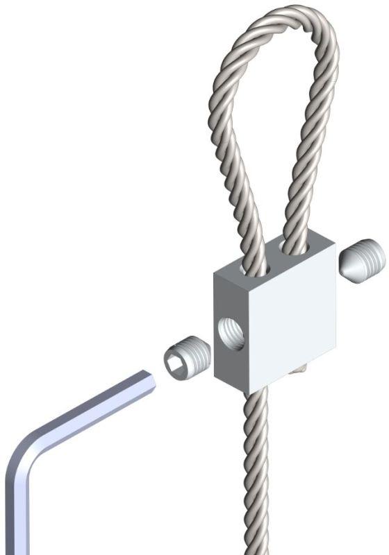 Замок для троса EKF zmtr