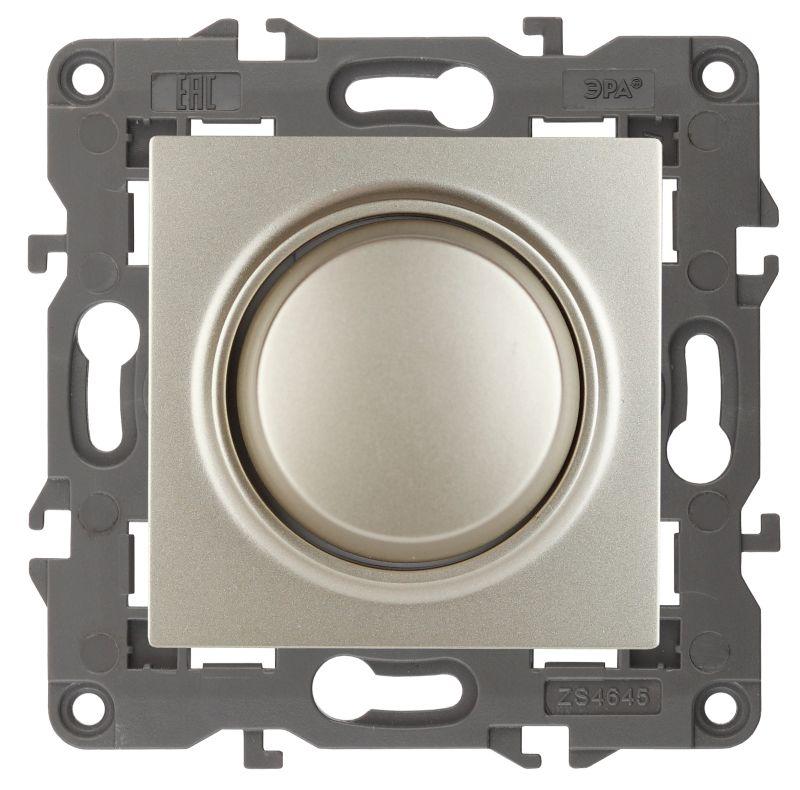 Светорегулятор поворотно-нажимной 400ВА 230В 14-4101-04 Elegance шампань ЭРА Б0034342