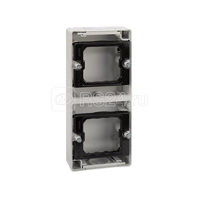 Коробка установочная 2-м верт. Simon44 Aqua сер. 4400763-035 Коробка установочная 2-м верт. Simon44 Aqua сер. 4400763-035