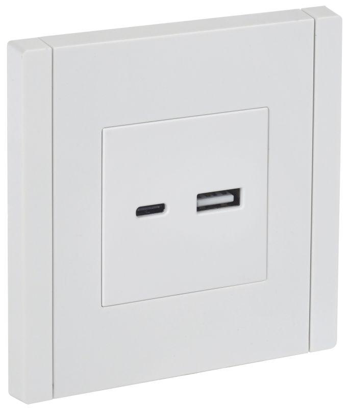 Розетка USB A+C 3.1А FORTE&PIANO FP250 бел. IEK FP-U22-D31-K01