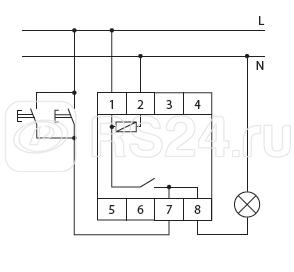 Автомат лестничный AS-B 220 (монтаж на DIN-рейке 2 модуля 230В 16А 1Z IP20) F&F EA01.002.005